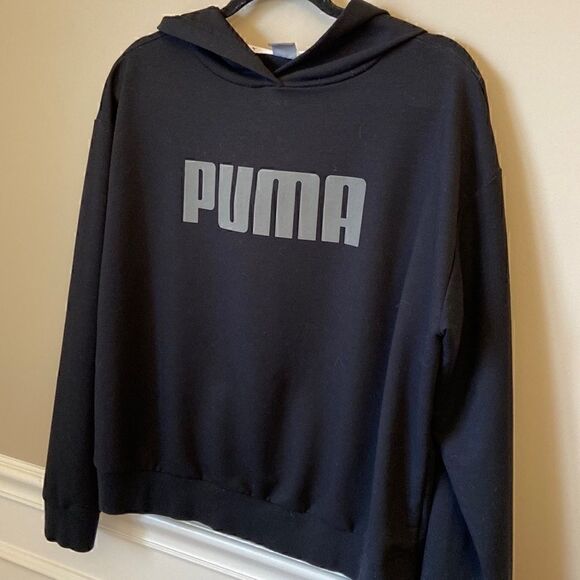 𝅺PUMA | Men’s Black Puma Hoodie - Size Small - Picture 1 of 7
